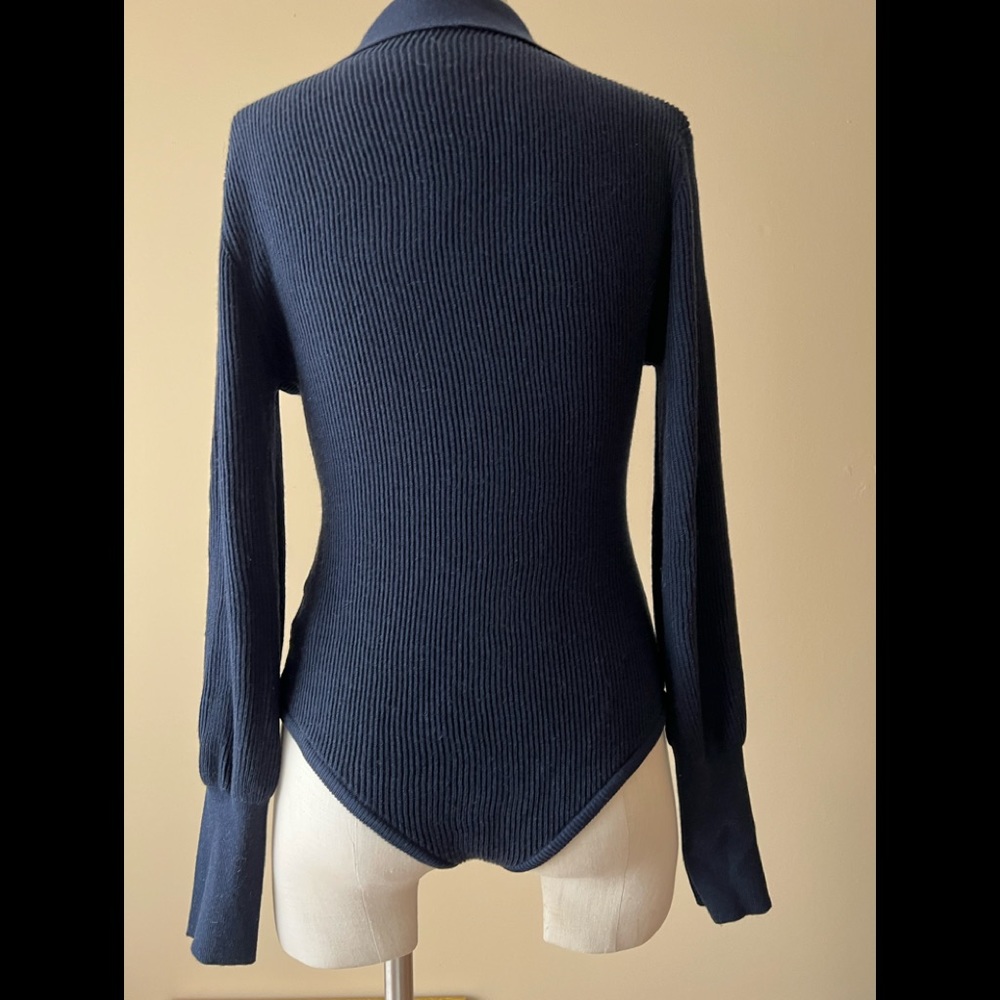 New pullover. bodysuit sweater. cutout sweater. - Picture 3 of 4